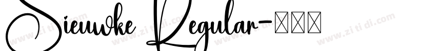 Sieuwke Regular字体转换